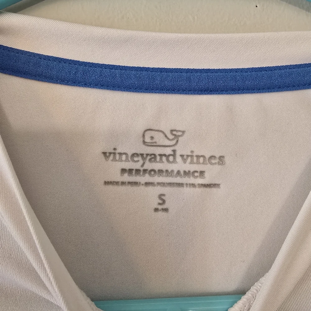 Vineyard Vines Kids White USA Graphic Tee with Flag Whale - Picture 2 of 4